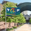 Peace Flag for Outside Polyester Cloth World Peace Flag Large