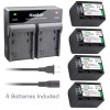 Kastar NP-FV70 Battery or Rapid Charger for Sony HDR-XR350VE PXW-Z90V