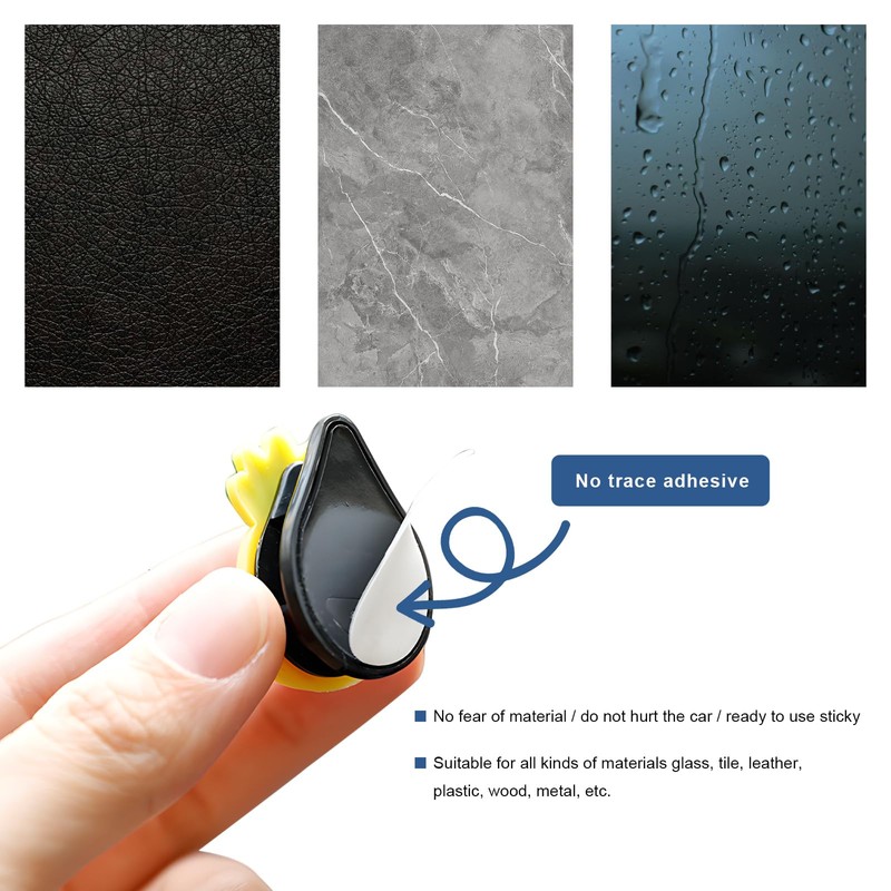BWBWND 4PCS Car Mini Hooks, Self-Adhesive Backseat Hanger Multifunctional Vehicle
