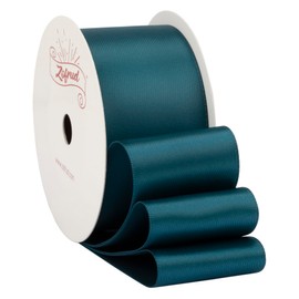 Zofrud Teal Satin Ribbon 1 1/2 Inch wide x 10 Yds - Ideal for Crafts, Gift Wrapping, Flower Bouquet, and Weddings