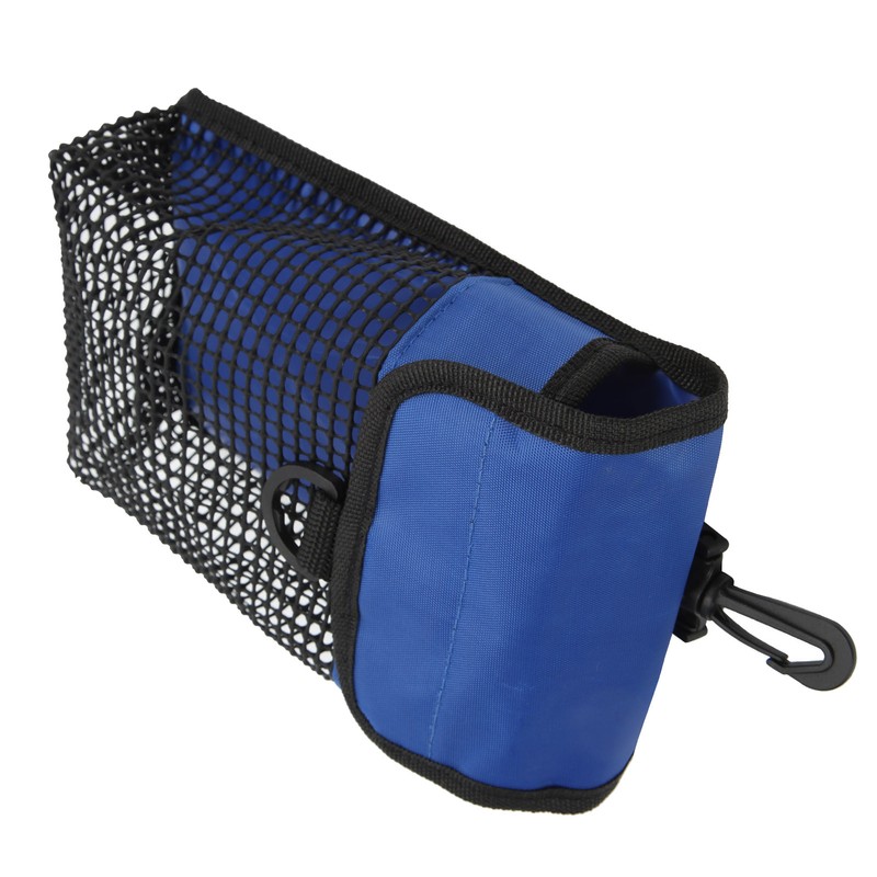 21x14cm Portable Diving Mesh Gear Bag with Hang Buckle Lightweight