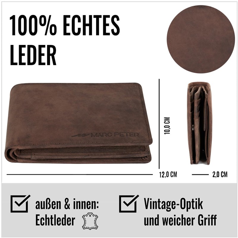 Marc Peter® Hanover Genuine Leather Wallet | Wallet for Men