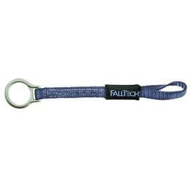 FallTech 8366L D-Ring Extender - Web with Choking Loop and D-Ring, 18", Blue