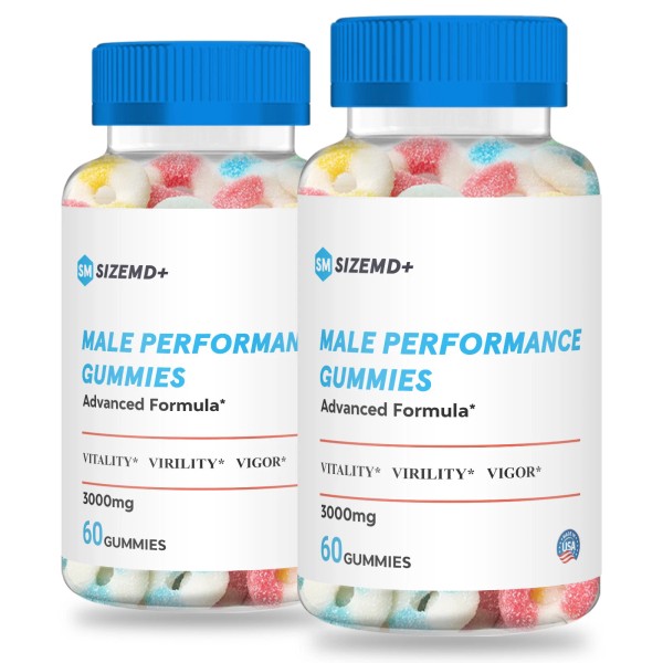 Unbranded Size MD+ - Size MD+ Male Gummies (2 pack)