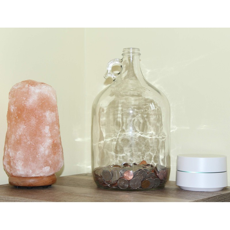Skywin Swear Jar, Glass Coin Jar for Adults, Large Money