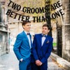 Two Grooms are Better Than One Banner - Cheers to