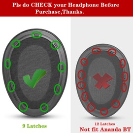 YunYiYi Padded Ear Pads Compatible with Hifiman Ananda Nano Arya Ananda Edition XS Edition X HE1000SE HE1000 V2 Jade II Headphone Replacement Ear Pads (As Picture 2)