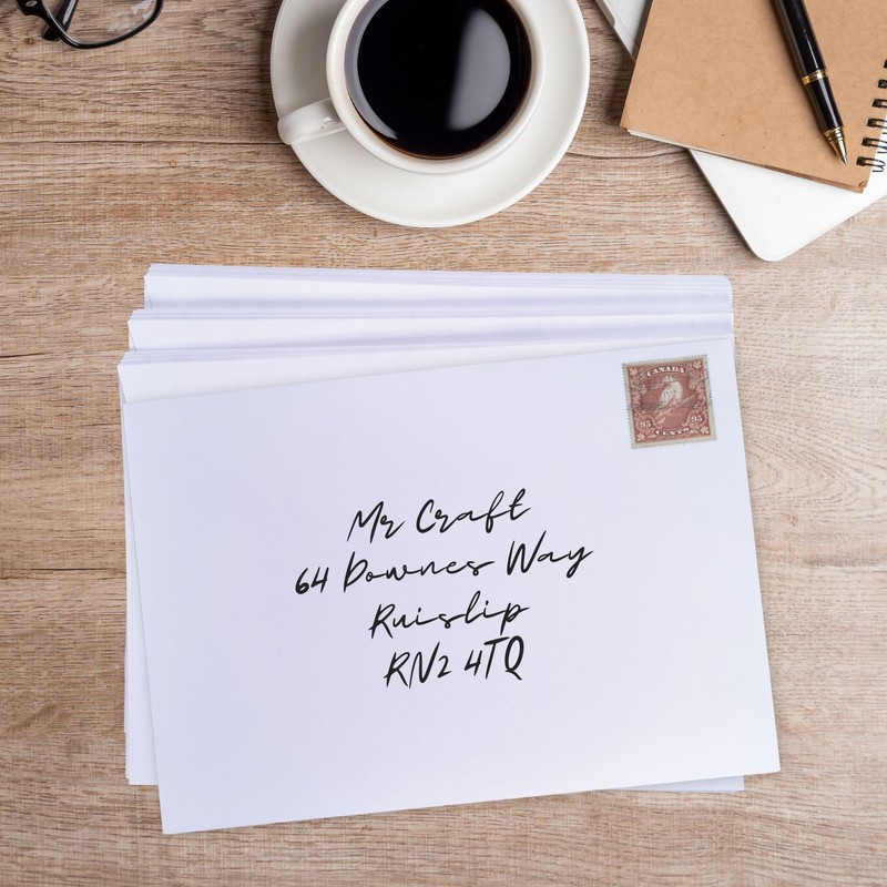 BCreativetolearn C5 White Envelopes for A5 Cards Diamond Gummed Self