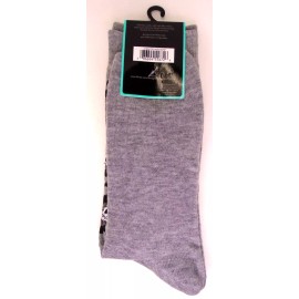 JACK Men's Nightmare Before Christmas Jack Skellington Crew Socks Gray