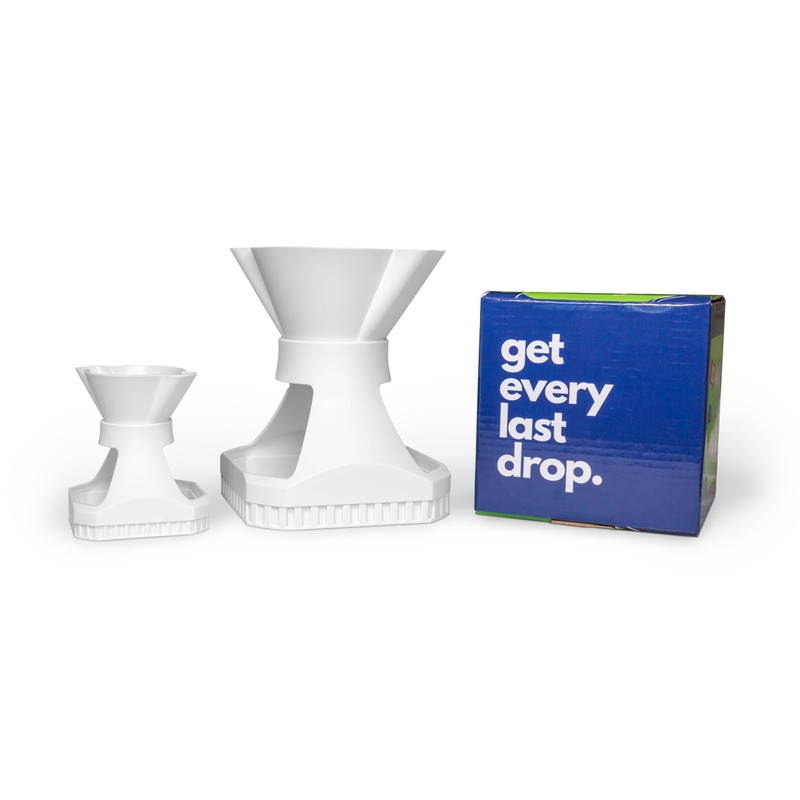 The Last Drop® an Upside Down Universal 3-Piece Inverted Bottle