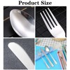DOETYD Travel Cutlery Set 3 PCS Stainless Cutlery with Portable