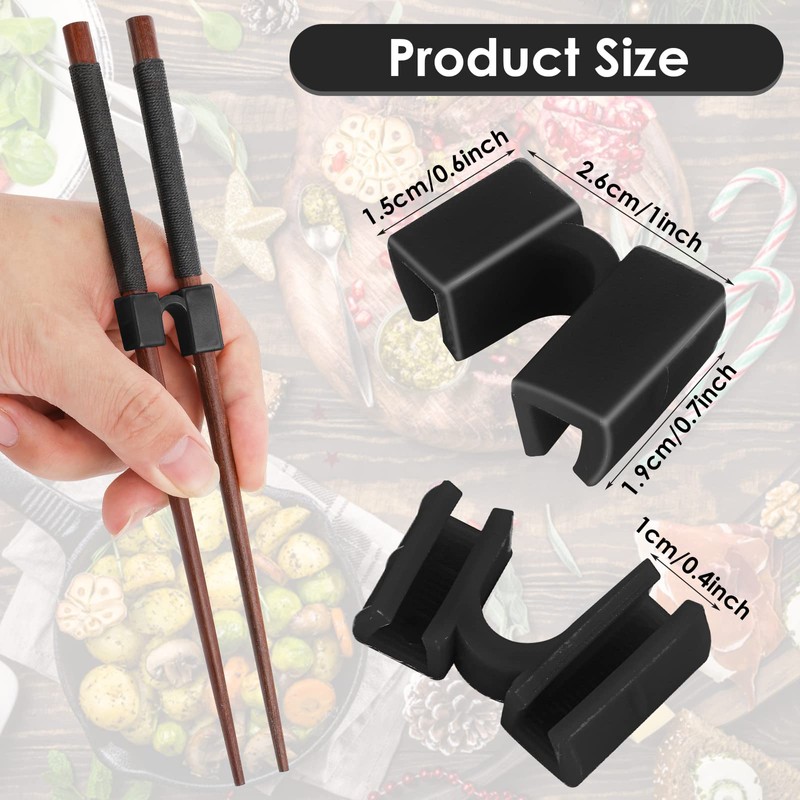 5 Pieces Reusable Chopsticks Helpers Training Chopstick Hinges Connector Practice