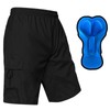 EZRUN Pantalones cortos de ciclismo de montaña acolchados 3D para