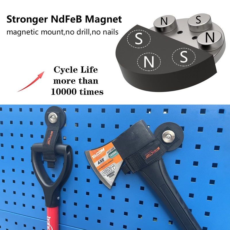 MUTUACTOR 2 Packs Magnetic Hooks Heavy Duty, Strong Magnet Garage