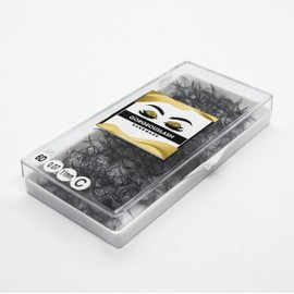 GorgeousLash 1000 Premade Lash Fans. 10D, 8D, 7D, 6D, 5D, 4D, 3D. Eyelash extensions, Handmade! (6D Curl C - 1000 Fans, 11mm)