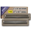 [2 Pack] Fits 2x14 and 14x2 Duct Opening | Floor
