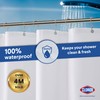 CLOROX Shower Curtain Liner, Premium Lightweight Flexible Waterproof 3g PEVA