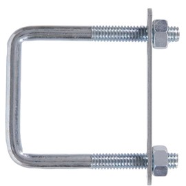 Hardware Essentials 320898 Square U-Bolt-3/8X3Lx4W, Zinc