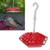 Hex Hummingbird Feeder Horizontal Hanging Bird Feeding Tray for Garden