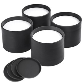 BTSD-home Bed Risers 2 inch Heavy Duty Furniture Risers Chair Table Legs Risers Great for Thin Legs Add 2" Height Black 4 Pack Round