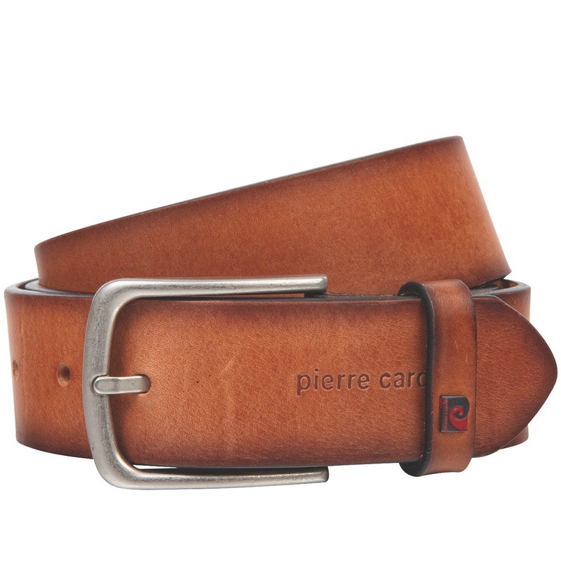 Pierre Cardin Men's Leather Belt 40 mm Wide Belt Full