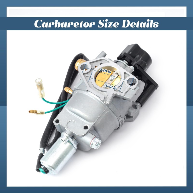 Carburetor Kit Compatible with Westinghouse WGen9500DF WGen9500DFC Portable Generator Dual