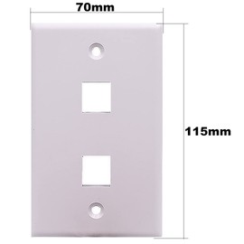 Kework 2 Ports Wall Plate, 1 Port 4K@60Hz HDMI 1 Port USB 3.0 Female to Female Module Keystone Outlet Socket
