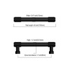 Asidrama 10 Pack 3.75 Inch(96mm) Matte Black Kitchen Cabinet Handles,
