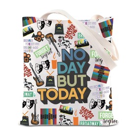 FOTAP Rent Musical Tote Bag Broadway Musical Gifts Unisex Adults Medium Canvas Reusable Grocery Bag (But Today UK2)