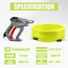 M MINGLE Sewer Jetter Kit for Pressure Washer 50 FT,