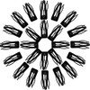 Chinco Doble Agarre Clips De Metal Broche De Pelo Pasadores