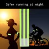 FNSIGHD 4 Pcs Reflective Strips,Reflective Arm Bands for Running,Adjustable Length