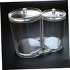 VICASKY Makeup Organizer Acrylic Storage Case for Cotton Swabs Pads