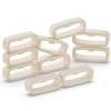 FanTEK 10pcs Watch Strap Holder Loop, 18mm Silicone Watch Band