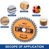 Hoja de sierra circular TCT de 3 pulgadas 36T con