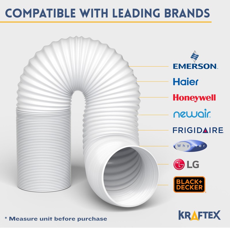 Portable Air Conditioner Hose - AC Hose with 5" Diameter,