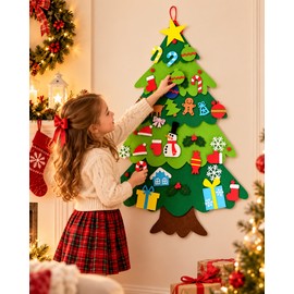 DIY Felt Christmas Tree Decoration – Interactive Christmas Ornament for Home, Kids and Holiday Gifts