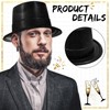 Hillban 50 Pack Glitter Top Hats Bulk Happy New Year