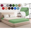 Sesto Senso Fitted Sheet 140 x 200 cm Green for