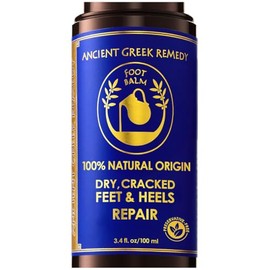 100% Organic Therapy Foot butter Balm Treatment to Heal, Repair, Smooth, Soften Dry Cracked Peel Callus Skin on Feet. Natural Heels Cream Moisturizer