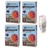 Set of 4 Green Note Henna Organita Earth Brown 3.5