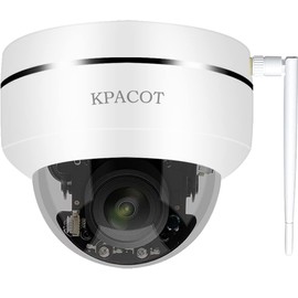 KPACOT Security Camera, Outdoor, Wireless Camera, 2 Megapixels, Outdoor Surveillance Camera, Indoor Poe Camera, AI Human Body Detection, PTZ Camera, IP Camera, Pan/Tilt 360° Wide Angle Shooting, WiFi