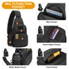 HUNTVP Tactical Military Chest Sling Bag Molle Crossbody Shoulder Pack