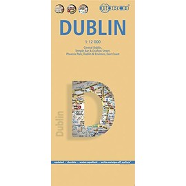 Dublin, Borch Map: Central Dublin, Temple Bar & Grafton Street, Phoenix Park, Dublin & Environs, East Coast