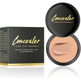 Corrector Impermeable, Cubre Tatuajes, Manchas, Cicatrices y Ojeras, Base de Larga Duración con Acabado Natural (01#Nature)