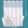 Conbo Mio Extra Wide No Hook Shower Curtain with Snap