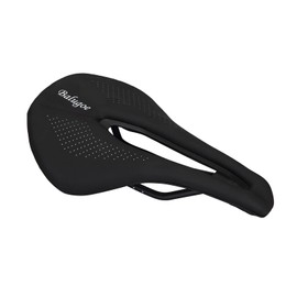 Aking Bicycle Saddle MTB Road Bike Racing Saddle Lightweight PU Breathable Seam Comfortable Shock Absorbing Foot Seat Cushion Faux Leather Unisex Black