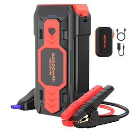 NEXPOW 2500A Peak Car Battery Jump Starter (Up to 8.0L Gas/8L Diesel Engines), 12V Auto Car Battery Booster Pack, Portable Jump Box with USB Quick Charge 3.0 and LED Light Red Blue Warning