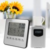 Thermometer Hygrometer with Weather Report Alarm Clock Wireless Temperature Humidity