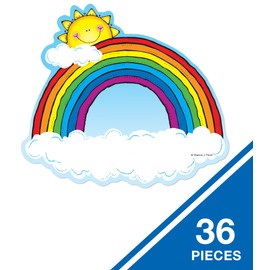 Carson Dellosa | Rainbows Cut-Outs | 6-inch x 5.25-inch, 36pcs